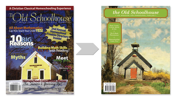 The large difference between the old and new covers